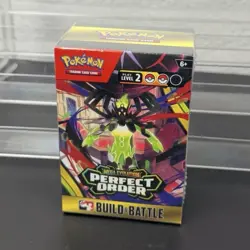 Pokemon TCG Mega Evolution Perfect Order Build & Battle Box 40 Cards - Image 1