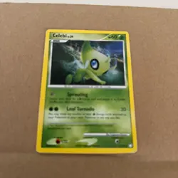 Pokemon TCG Card Celebi 7/123 Holo Rare Mysterious Treasures Pokemon - Image 1
