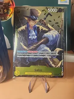 One Piece CCG Tin Promo Card Set Sabo EMPTY TIN / SEALED PROMO CARD / NO PACKS - Image 2