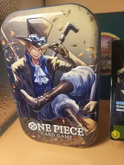 One Piece CCG Tin Promo Card Set Sabo EMPTY TIN / SEALED PROMO CARD / NO PACKS - Image 3