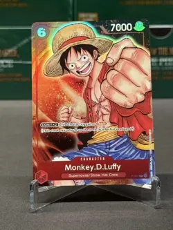 One Piece Premium Card Collection Bandai Games Fest 23-24 Monkey.D.Luffy P-001 - Image 1