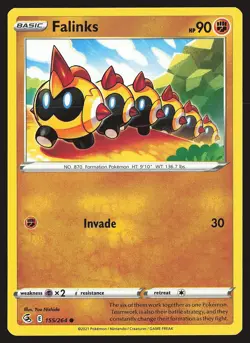 SWSH08: Fusion Strike Falinks (155) #155/264 Common Pokemon Card - Image 1