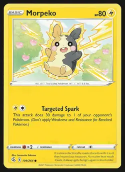 SWSH08: Fusion Strike Morpeko (109) #109/264 Common Pokemon Card - Image 1
