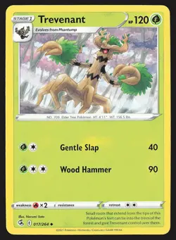 SWSH08: Fusion Strike Trevenant #017/264 Uncommon Pokemon Card - Image 1