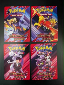 Destined Rivals Build And Battle Prerelease Trainer Tip Card Complete Set - Image 1