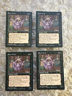 Set Of 4 Basal Thrull Fallen Empires MTG Magic|Phil Foglio Art Variant | 3NM/1HP - Image 1
