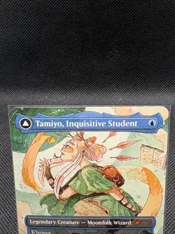 MTG Magic the Gathering Tamiyo Inquisitive Student Borderless Pro Tour Promo - Image 3