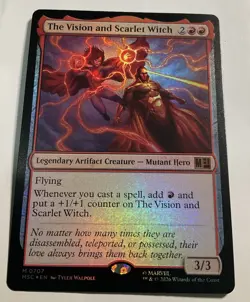 The Vision and Scarlet Witch Commander: Marvel Super Heroes Foil - Image 1