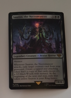 Sauron, the Necromancer FOIL NM LOTR Lord of the Rings MTG Magic the Gathering - Image 1