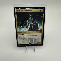 Dark Leo and Shredder 0142 TMNT MTG Mutant Ninja Turtle Legendary Regular - Image 1