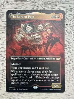 The Lord of Pain Duskmourn foil Legendary Creature Black Red 003 MTG NM - Image 1