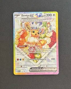 Eevee ex SVP 174 Black Star Promo Full Art Holo Near Mint Pokemon Card LP - Image 1