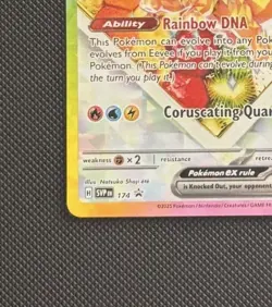 Eevee ex SVP 174 Black Star Promo Full Art Holo Near Mint Pokemon Card LP - Image 4