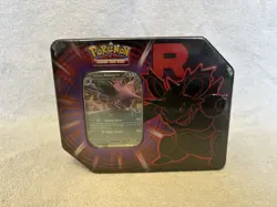 Pokemon Destined Rivals Team Rocket Tin Factory Sealed w/5 Booster Packs & Promo - Image 1