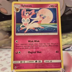 Pokemon TCG Sylveon 87/131 Forbidden Light Non-Holo LP - Image 1
