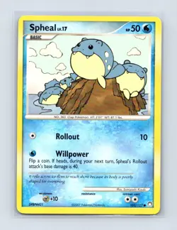 Spheal 102/123 Common Mysterious Treasures Pokemon Lightly Played - Image 1