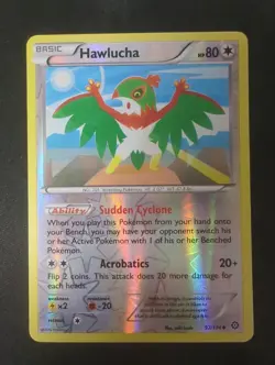 Hawlucha 97/114 Uncommon Steam Siege Pokemon Reverse Holo Lightly Played - Image 1