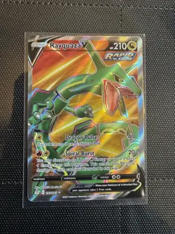 Pokemon Evolving Skies Rayquaza V Full Art Ultra Rare Holo 193/203 - Image 3