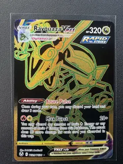 2022 Pokemon Rayquaza Vmax TG29 /TG30 Silver Tempest Gold Secret Rare - Image 2