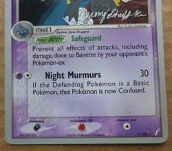 2007 World Championships Banette 1/100 Promo non-holo Pokemon LP - Image 3