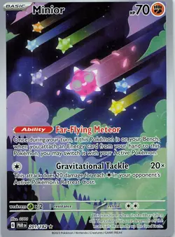 Minior 201/182 Illustration Rare Paradox Rift Pokemon Holo Near Mint - Image 1