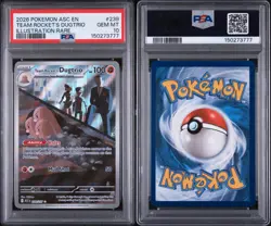 2026 POKEMON ASCENDED HEROES ILLUSTRATION RARE #239 TEAM ROCKET'S DUGTRIO PSA 10 - Image 3