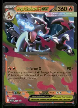 Pokemon Mega Charizard X ex ME: Mega Evolution Promo 029 Holo P NM/M - Image 1