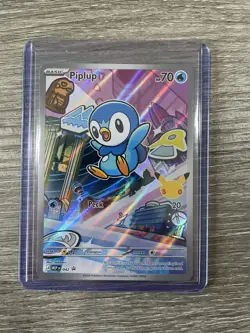 Pokemon first partner illustration series one Holo Promo Turtwig Chimchar Piplup - Image 3