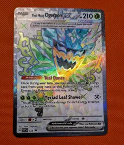 Pokemon TCG Teal Mask Ogerpon EX SVP166 Scarlet Violet Black Star NM Promo - Image 1