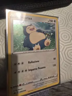 POKEMON Snorlax SWSH032 SWIRL Holo Promo Black Star ITA - Image 2