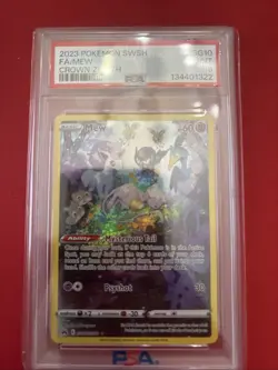 2023 Pokemon Sword and Shield Crown Zenith Full Art Mew #GG10 PSA 9 - Image 1