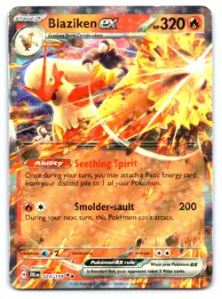 Blaziken ex 024/159 Double Rare Journey Together Pokemon Holo Near Mint - Image 1