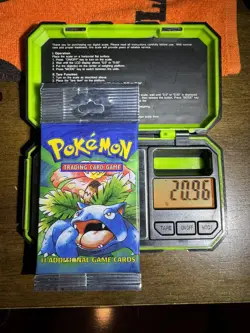 1999 Pokemon Base Set Sealed Booster Pack WOTC Venusaur Art Long Crimp NICE - Image 2
