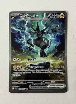Pokemon TCG Zekrom ex 166/086 Sv: Black Bolt SIR Holo English 230 HP - Image 3