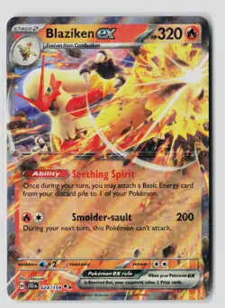 Blaziken ex 024/159 Double Rare Journey Together Pokemon Holo NM - Image 1
