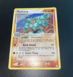 Pokemon TCG Machamp 9/101 EX Hidden Legends Reverse Holo Rare EN 120HP 2004 - Image 1