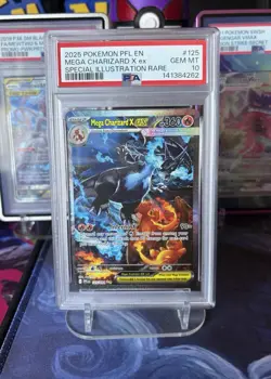PSA 10 Mega Charizard X EX 125/094 Phantasmal Flames Pokemon TCG - Gem Mint - Image 1