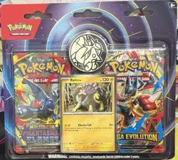 Pokemon TCG 2-Pack Mega Evolution Phantasmal Flames Blister Raikou Promo & Coin - Image 1