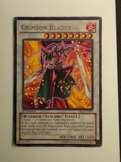Crimson Blader CBLZ-EN093 Rare Cosmo Blazer Yu-Gi-Oh 1st Edition MP - Image 1