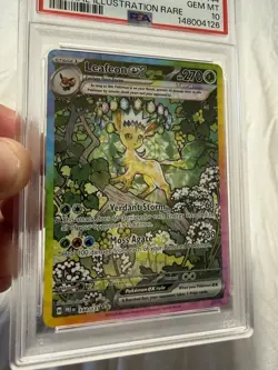 Leafeon ex 144/131 Sv: Prismatic Evolutions Holo PSA 10 GEM MINT - Image 2