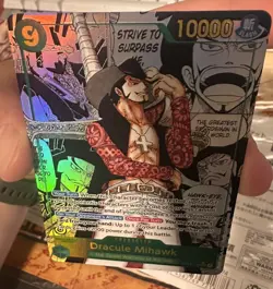 Mihawk OP14-119 SEC Manga The Azure Sea's Seven ONE PIECE Card ENGLISH FLAWLESS - Image 5