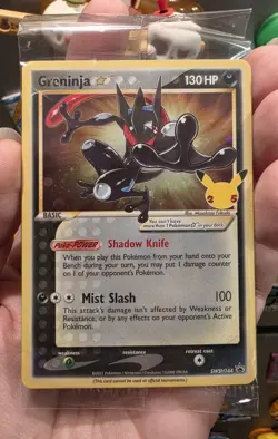 SEALED Greninja Gold Star SWSH144 Sword & Shield Celebrations Promo Card Holo - Image 1