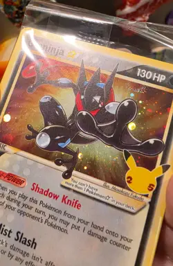 SEALED Greninja Gold Star SWSH144 Sword & Shield Celebrations Promo Card Holo - Image 3