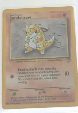 SANDSHREW - Base Set 2 - 91/130 - Common - Pokemon Card - Unlimited Edition NM - Image 1