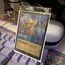 Prince John - Gold Lover 1 Disney Lorcana Promo Cards Cold Foil - Image 1