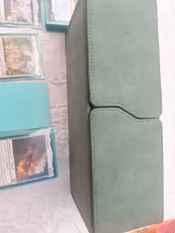 MTG 96-Card Lot with Premium Green Storage Box - Sleeved Magic Cards Bundle - Image 2