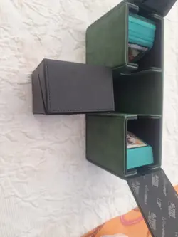 MTG 96-Card Lot with Premium Green Storage Box - Sleeved Magic Cards Bundle - Image 5