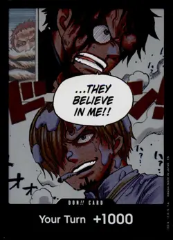 DON!! Card (Alternate Art) DON!! A Fist of Divine Speed One Piece Foil Near Mint - Image 1