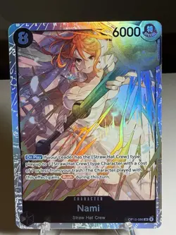 One Piece Card Game Nami OP15-086 SR Foil NM - Image 1