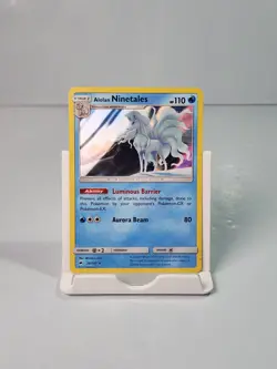 Alolan Ninetales 28/147 Rare Pokemon Burning Shadows Card - Image 1